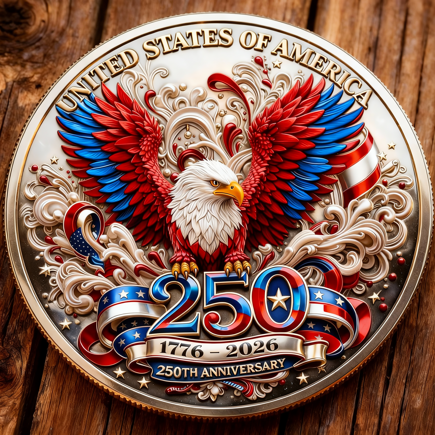 United States of America – 250th Anniversary Eagle Commemorative Coin