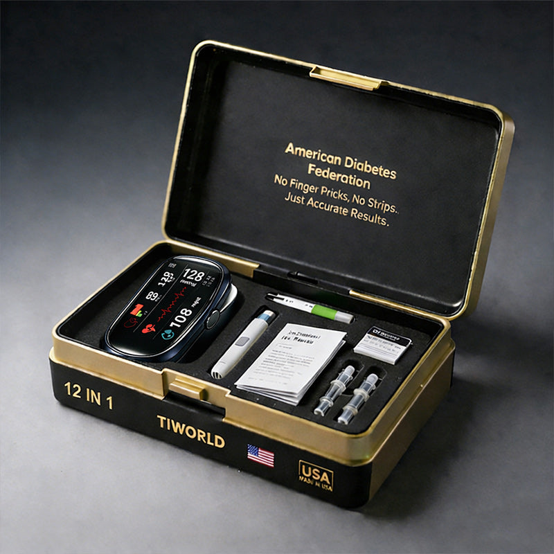 🔥Final 3 Hours : Only Limited Stock Left🏆TIWORLD™ Non-Invasive Blood Glucose Meter 99.9% Accuracy （Mayo Clinic Recommended）