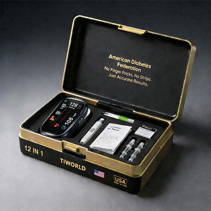 🔥Final 3 Hours : Only Limited Stock Left🏆TIWORLD™ Non-Invasive Blood Glucose Meter 99.9% Accuracy （Mayo Clinic Recommended）