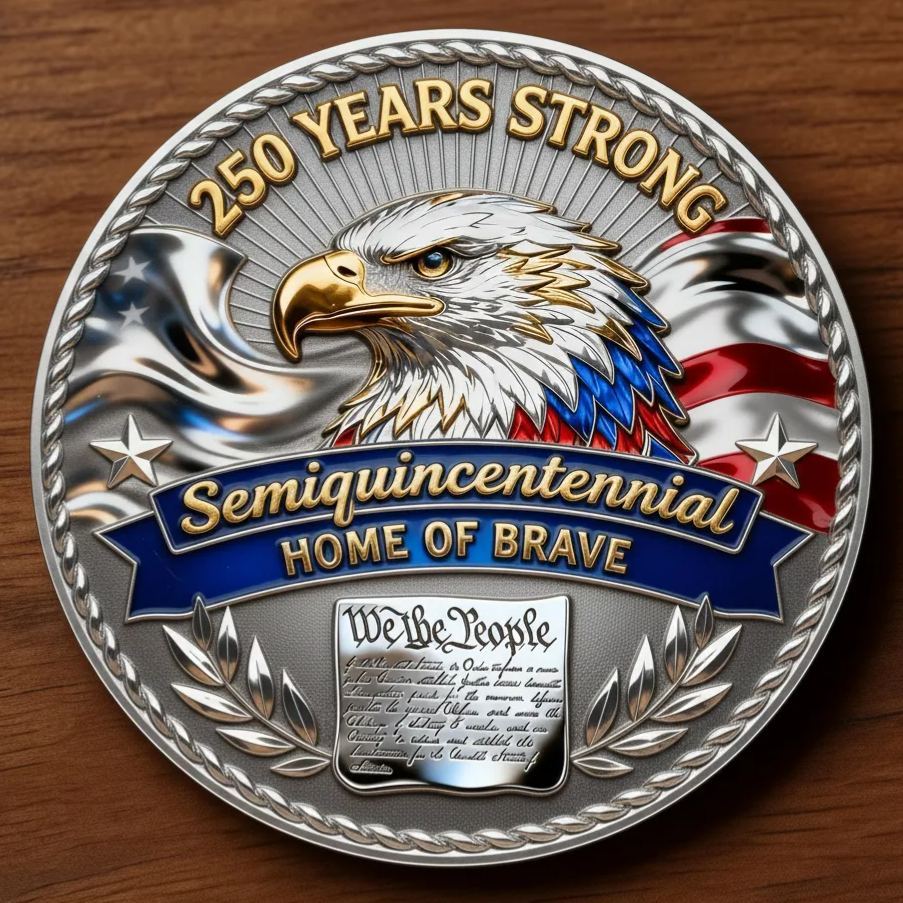 🏆Flash Sale 60% OFF - United States 250th Anniversary Commemorative Coin - Semiquincentennial Edition 🦅🇺🇸