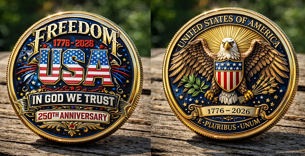 🏆Flash Sale 60% OFF - USA 250th Anniversary Patriotic Commemorative Coin
