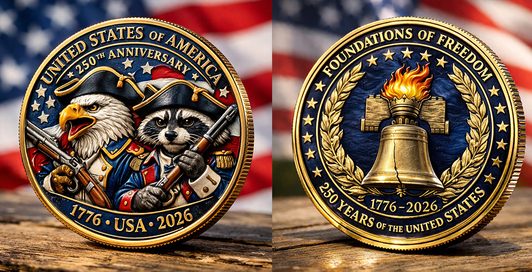 🏆Flash Sale 60% OFF - Foundations of Freedom 250th Anniversary Coin