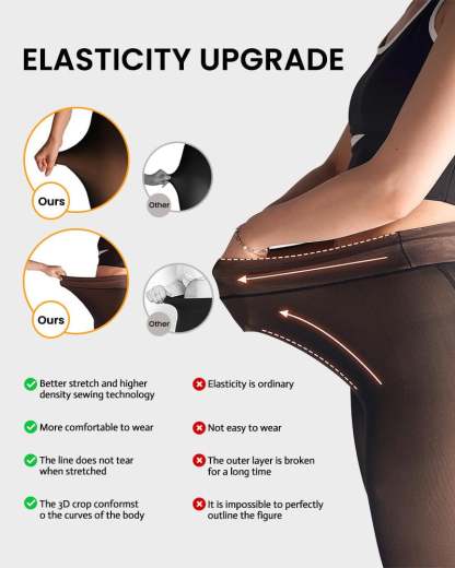 MAGIC VELVET LINED LEGGINGS • CLOSED FOOT (LOOKS LIKE PANTYHOSE)
