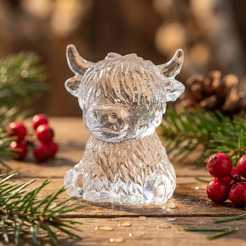 🐮 Mini Highland Cow Ice Cube & Dessert Mold 🧊🍪 Cute 3D Ice for Drinks, Parties & Gifts🎁