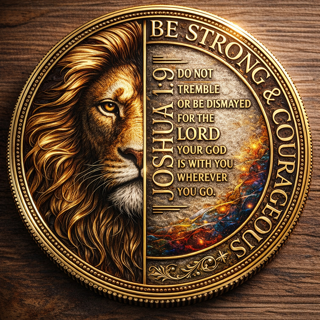 🏆Flash Sale 60% OFF - Faithful Warrior Coin: Strength & Courage in God's Word