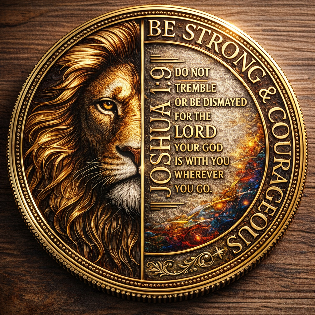 🏆Flash Sale 60% OFF - Faithful Warrior Coin: Strength & Courage in God's Word