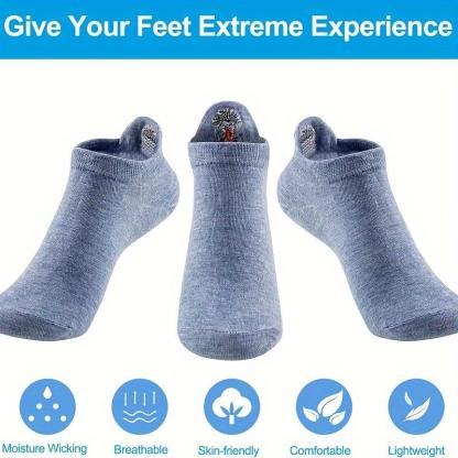 🔥10 Pairs Four Seasons Cartoon Embroidered Smiling Face Socks