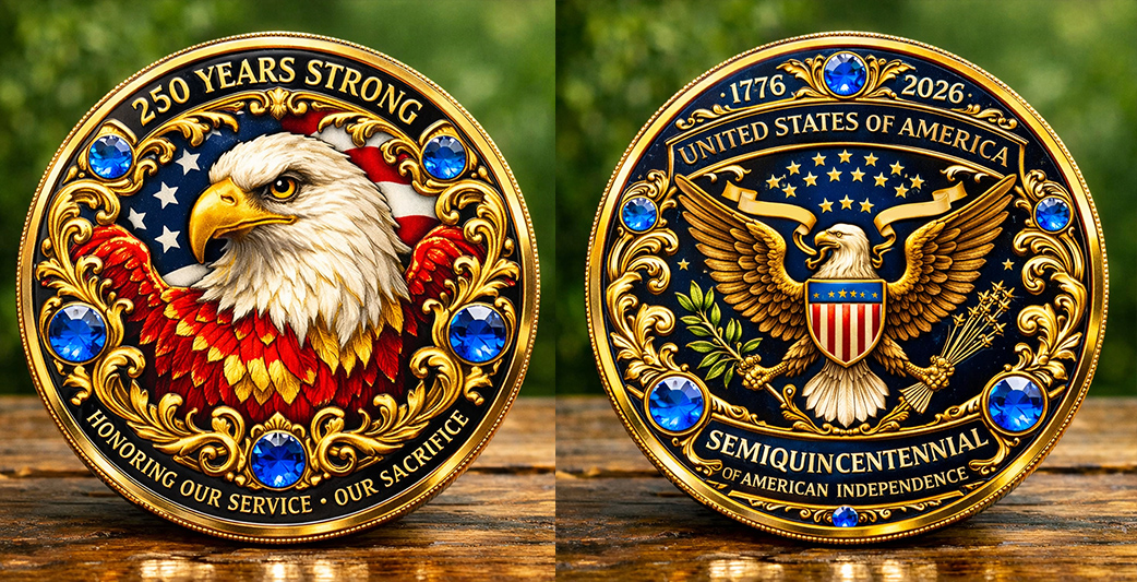 🏆Flash Sale 60% OFF - U.S. Semiquincentennial Bald Eagle Patriotic Coin