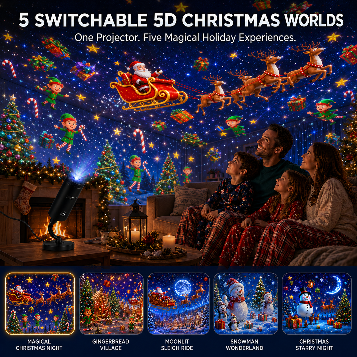 🎄Topacme® 5D Night Light Projector🎅