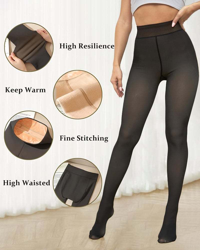 MAGIC VELVET LINED LEGGINGS • CLOSED FOOT (LOOKS LIKE PANTYHOSE)