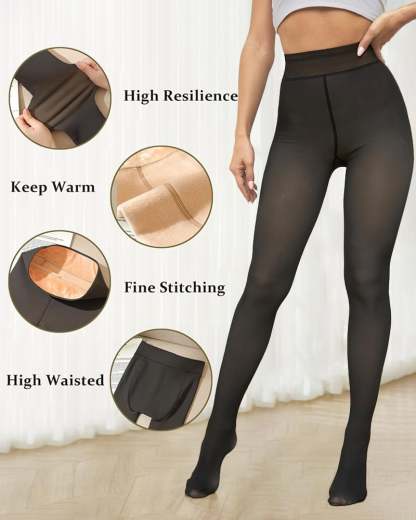 MAGIC VELVET LINED LEGGINGS • CLOSED FOOT (LOOKS LIKE PANTYHOSE)