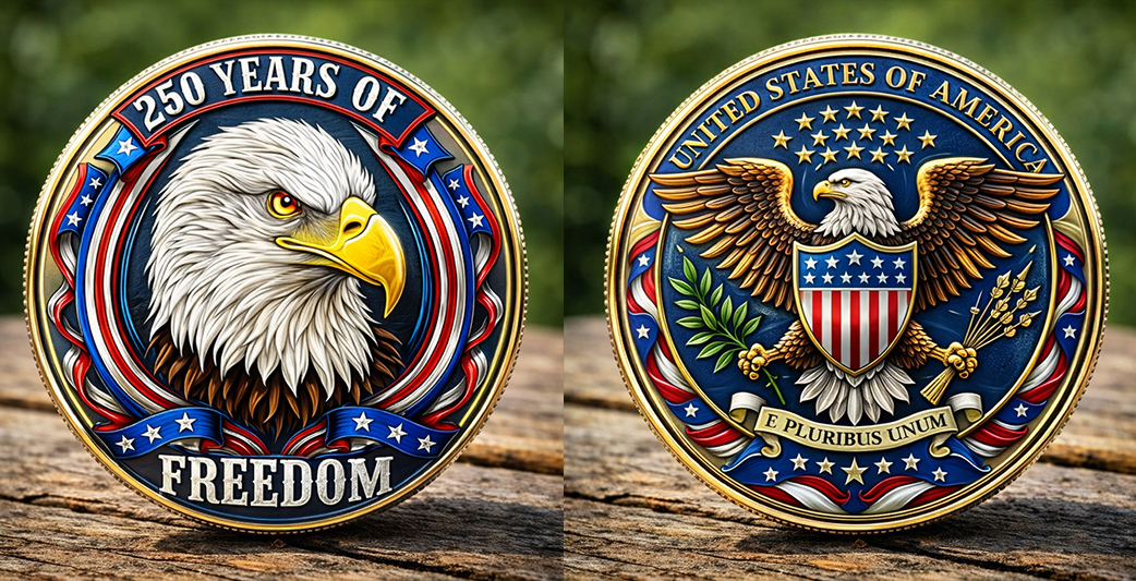 🏆Flash Sale 60% OFF - American Eagle 250 Years of Freedom Coin