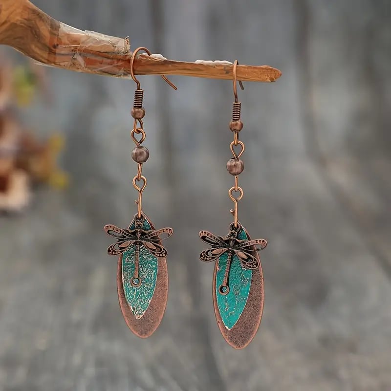 🧚‍♀️Vintage Dragonfly Drop Earrings