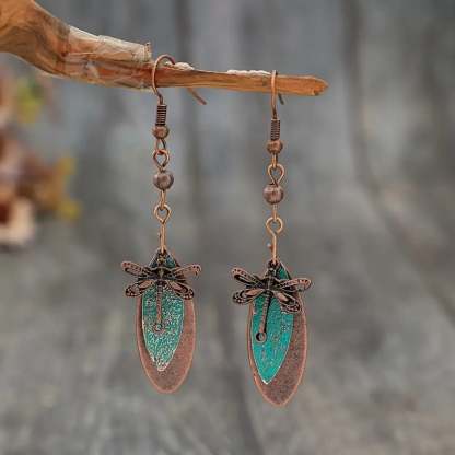 🧚‍♀️Vintage Dragonfly Drop Earrings