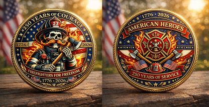 🏆Flash Sale 60% OFF - American Firefighters 250th Anniversary Commemorative Coin