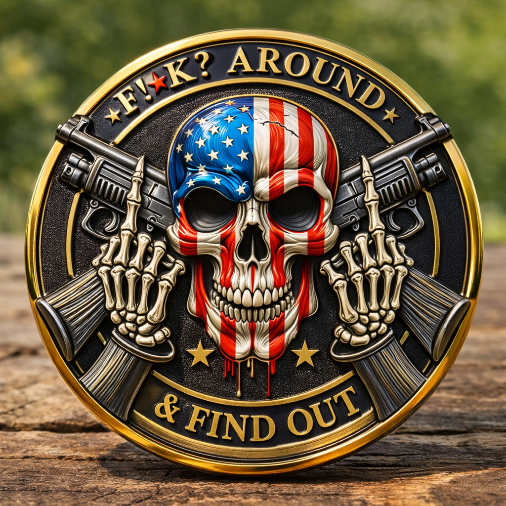 🏆Flash Sale 60% OFF - FAFO Skull Freedom Coin