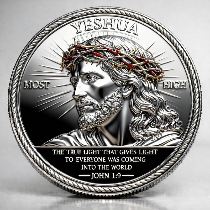 🏆New Year 60% OFF- Yeshua – The True Light Christian Commemorative Coin