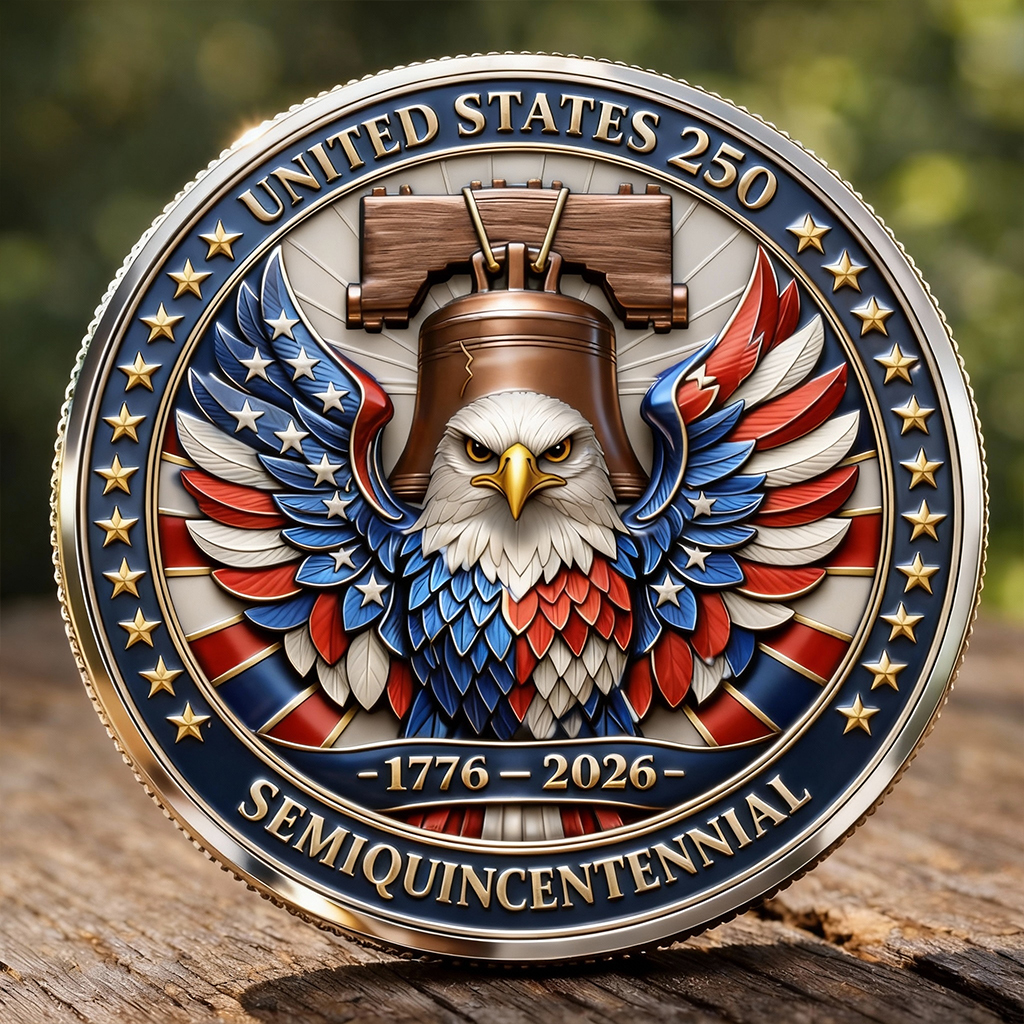United States 250th Anniversary Commemorative Coin (1776–2026)