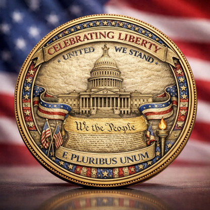 Freedom & E Pluribus Unum Commemorative Coin