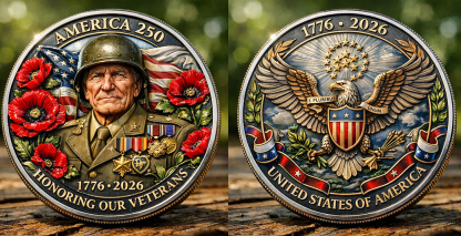 🏆Flash Sale 60% OFF - U.S 250 Commemorative Veteran Honor Coin