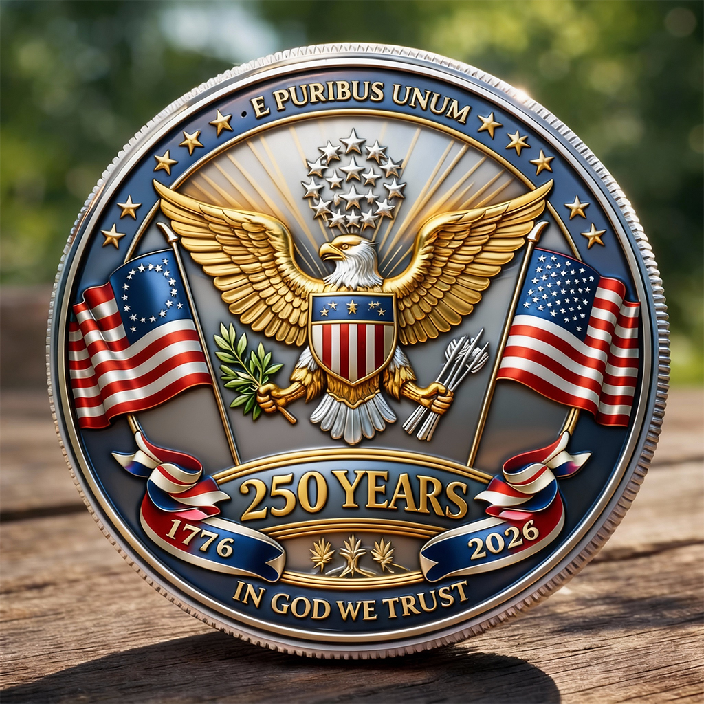 United States 250th Anniversary Commemorative Coin (1776–2026)