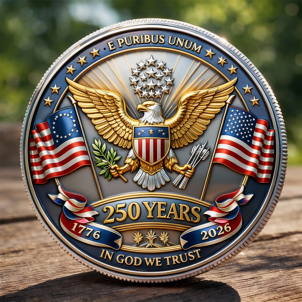 United States 250th Anniversary Commemorative Coin (1776–2026)