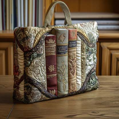 Bound to Read Quilted Tote  Bag