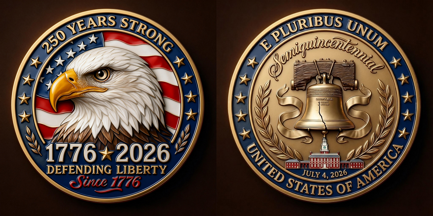 🏆Flash Sale 60% OFF - 250 Years of Freedom Commemorative Coin