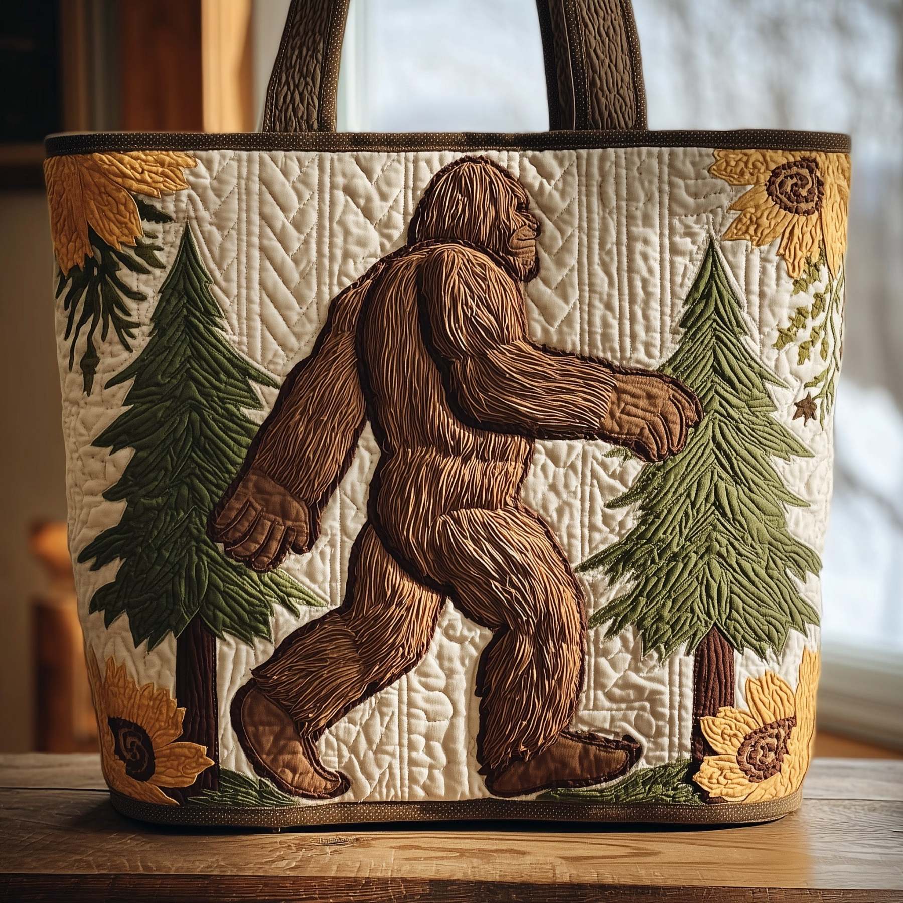 Mystic Bigfoot Quilted Tote Bag GFTOHD8280