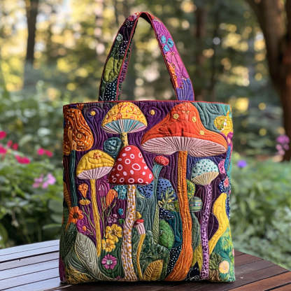 Mystic Caps Quilted Tote  Bag