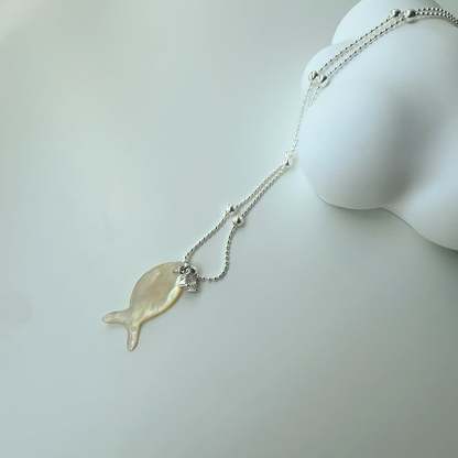 🐟✨ Ocean Dream Blue Fish Tail Earrings