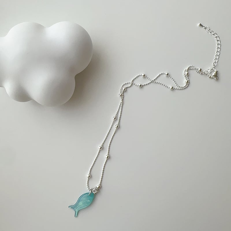 🐟✨ Ocean Dream Blue Fish Tail Earrings