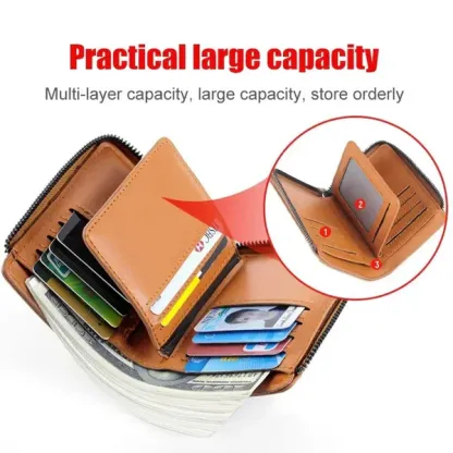 💰RFID Blocking Anti-Theft Wallet（Protection frequency range: 13.56 MHz ）
