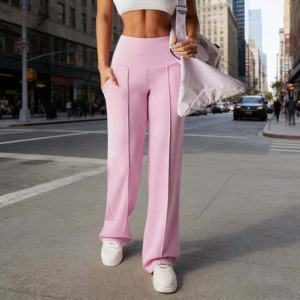 💕Women's Plain Loose Straight Leg Pants
