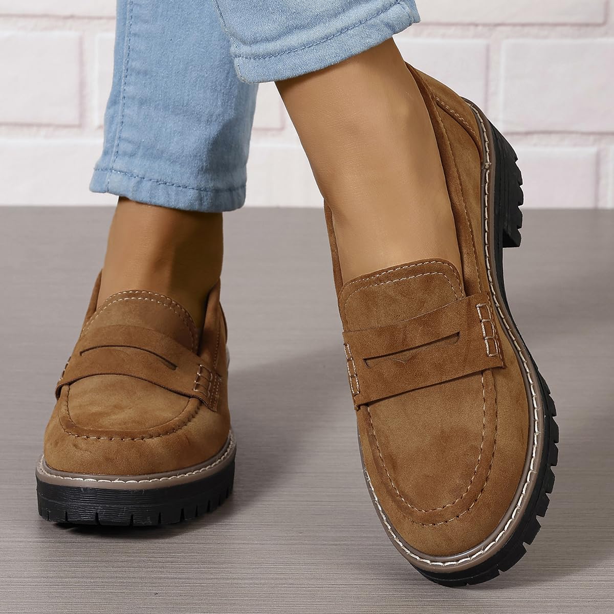 🔥Christmas Hot Sale🔥Orthoture-Orthopedic Platform Loafers