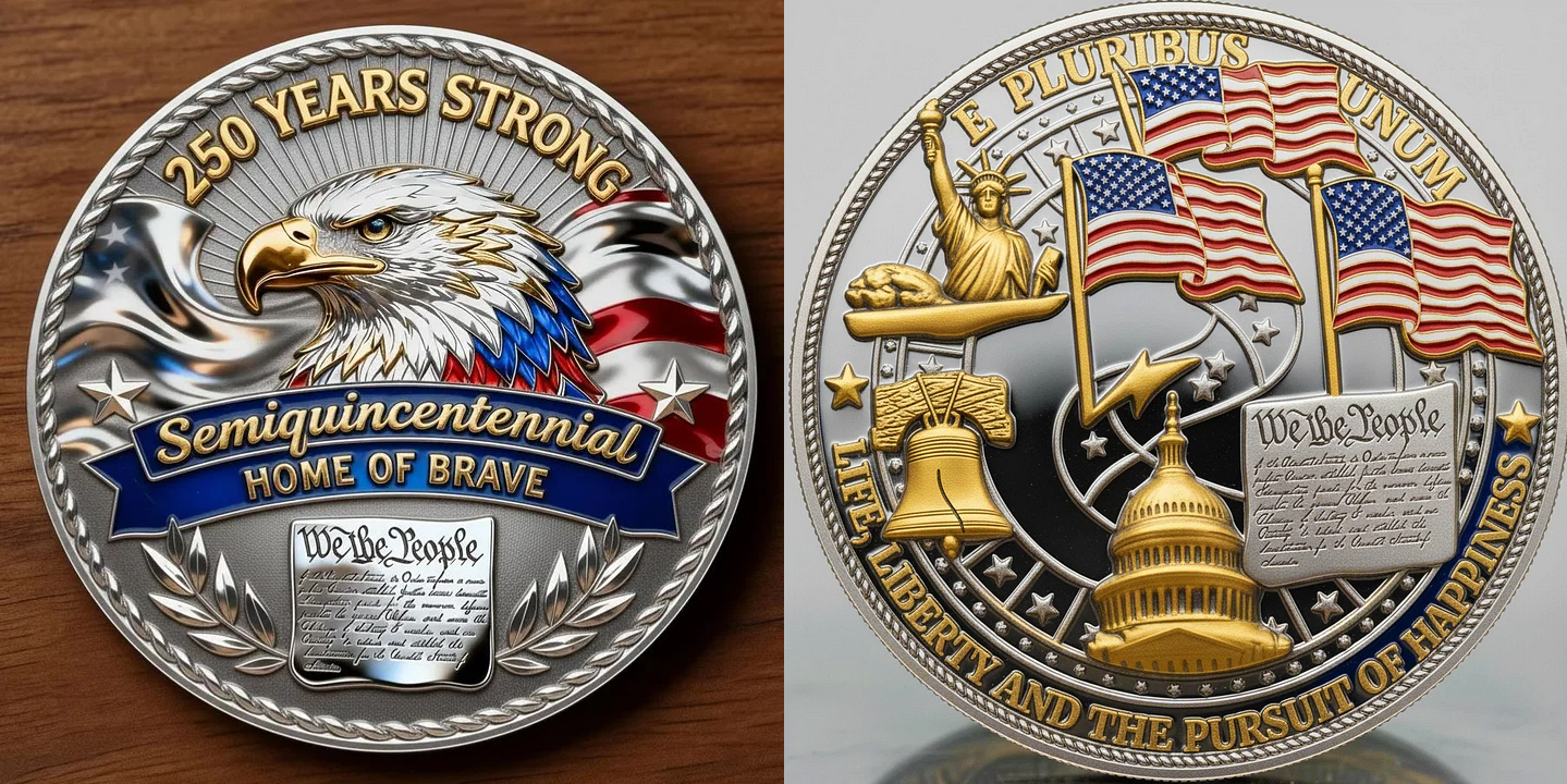 🏆Flash Sale 60% OFF - United States 250th Anniversary Commemorative Coin - Semiquincentennial Edition 🦅🇺🇸