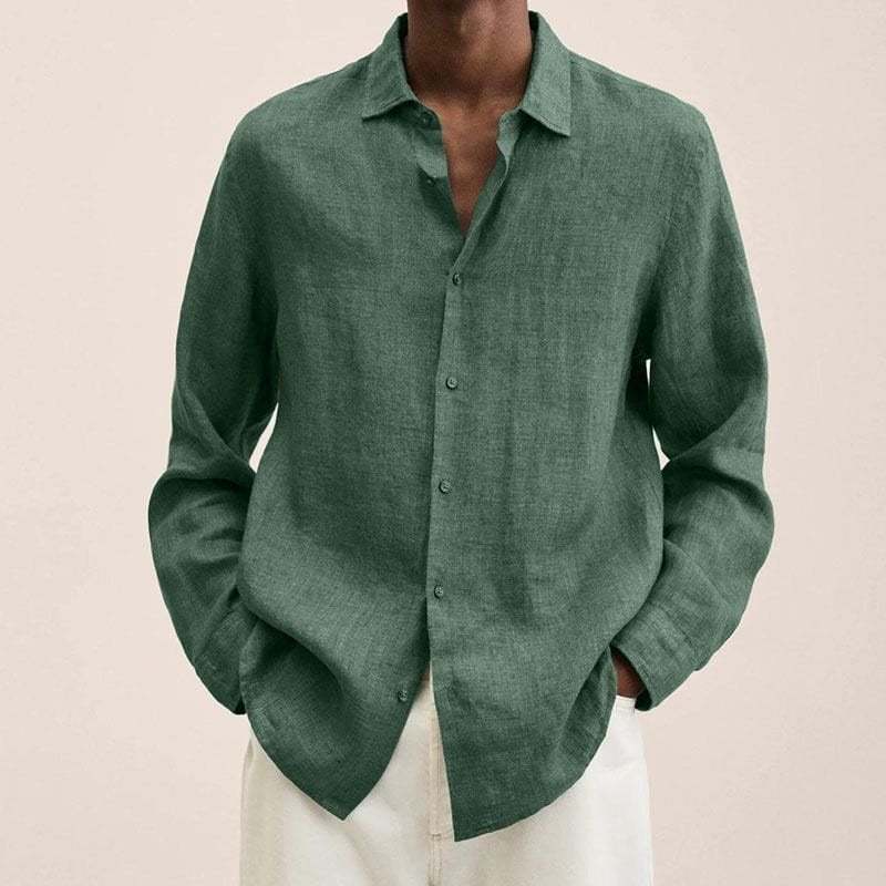 🔥2026 Men's Cotton Linen Long-Sleeve Shirt