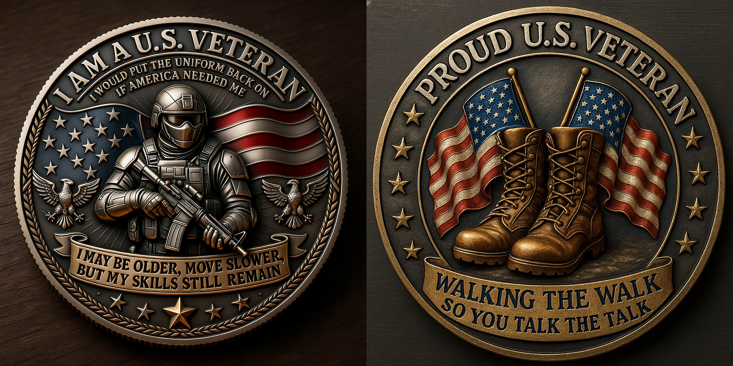 💖Last Day 49% OFF - 🇺🇸“I Am a U.S. Veteran” Commemorative Coin