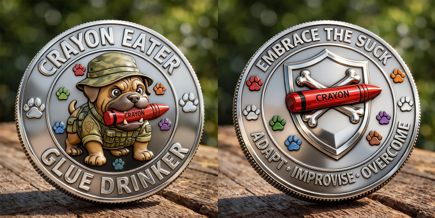 Crayon Eater Challenge Coin