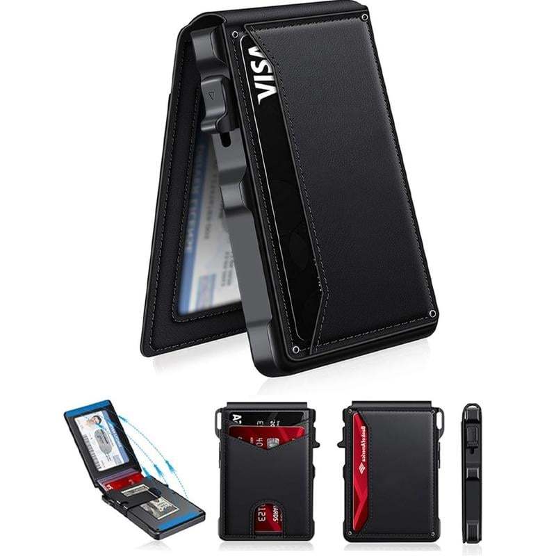 The Ultimate Smart Pop-Up Wallet: Slim, Secure, & RFID Protected