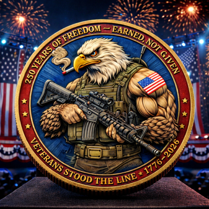 🏆Flash Sale 60% OFF - 250 Years of Freedom American Eagle Veterans Commemorative Coin