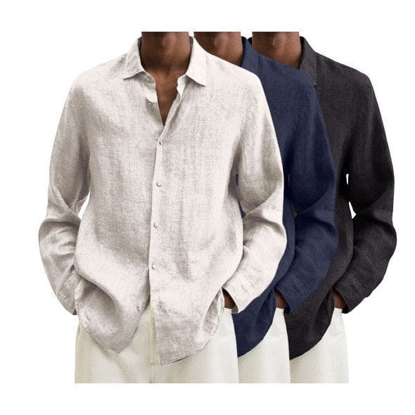 🔥2026 Men's Cotton Linen Long-Sleeve Shirt