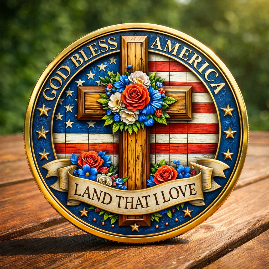 🏆Flash Sale 60% OFF - God Bless America Faith Commemorative Coin