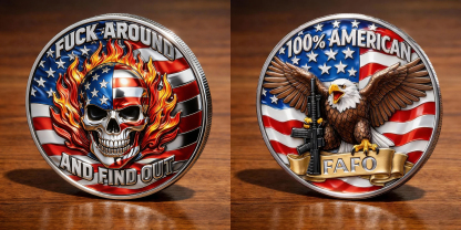 🏆New Year 60% OFF- FAFO Skull Challenge Coin