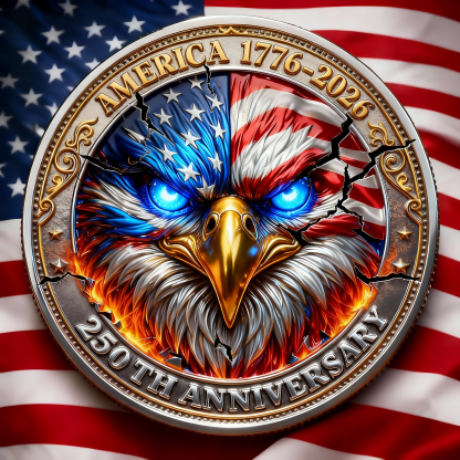 America 250th Anniversary Eagle Commemorative Coin