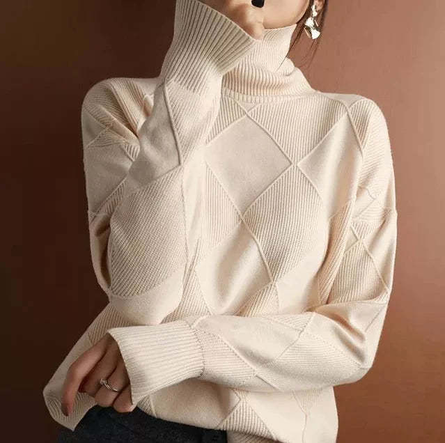 CASHMERE TURTLENECK SWEATER CARDIGAN