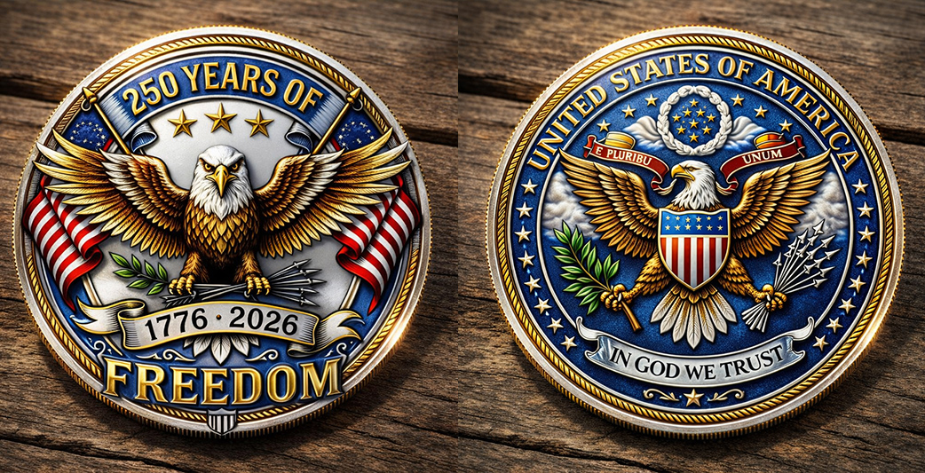 🏆Flash Sale 60% OFF - 250 Years of Freedom Commemorative Coin