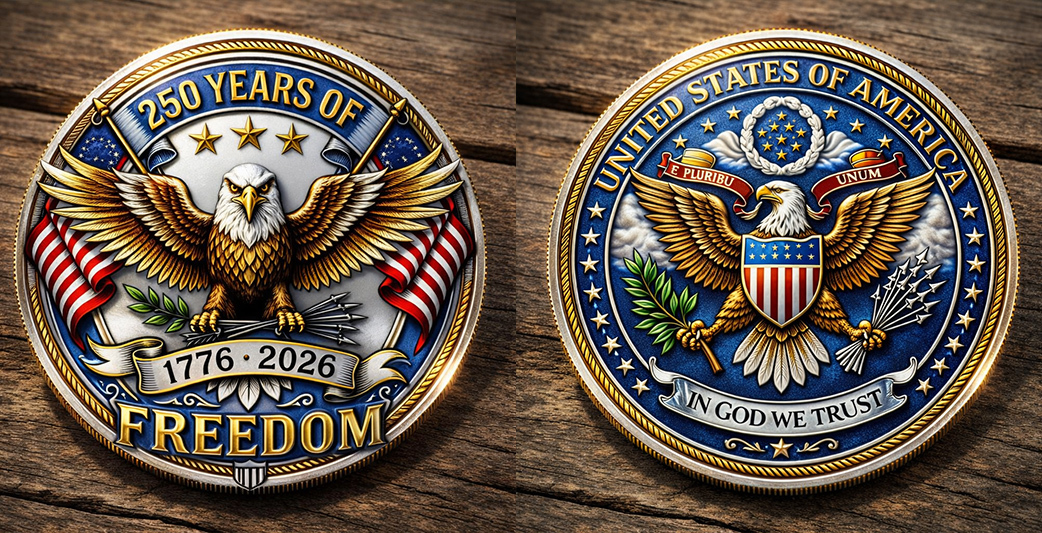 🏆Flash Sale 60% OFF - 250 Years of Freedom Commemorative Coin