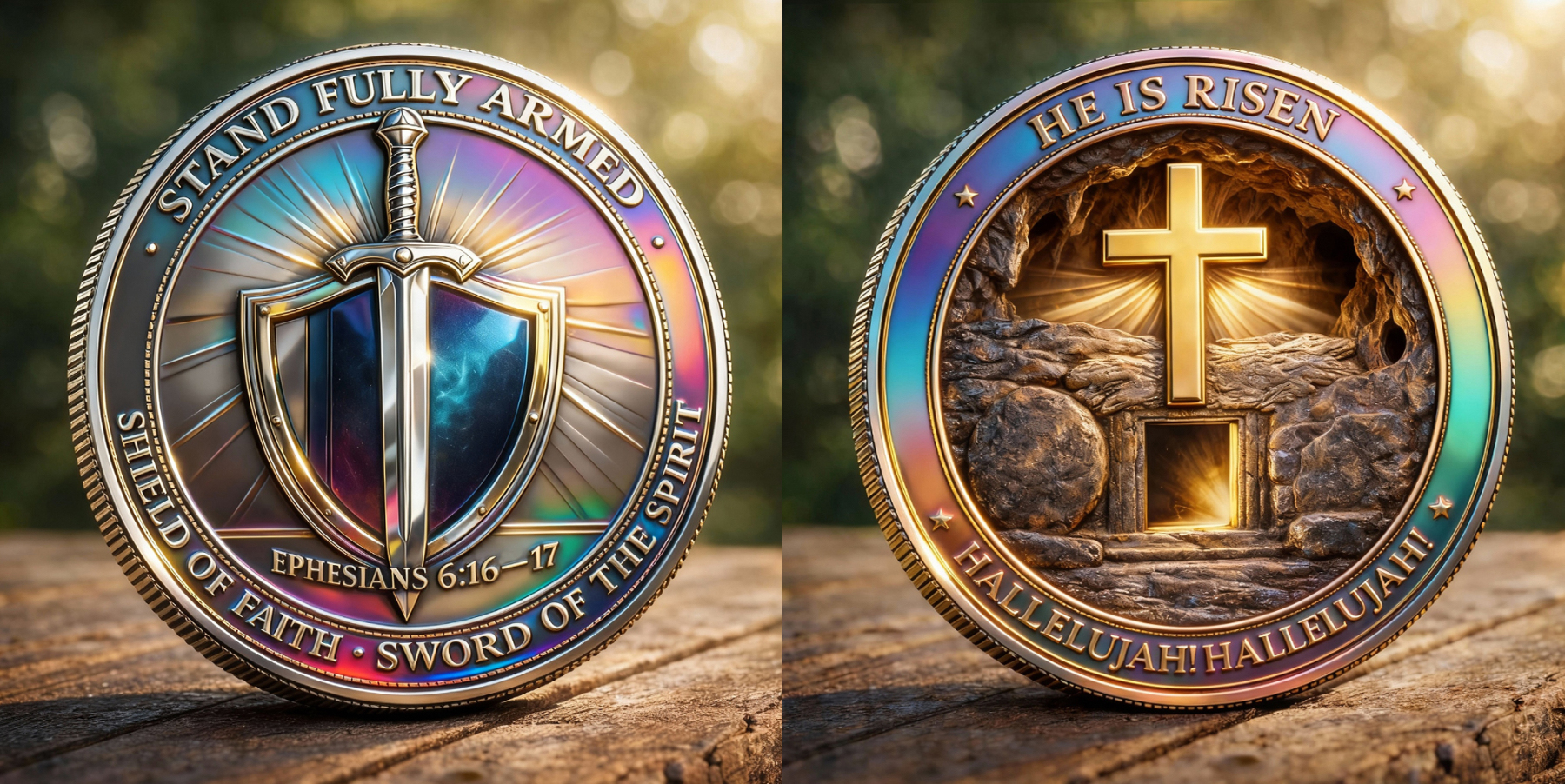 Stand Fully Armed Christian Commemorative Coin