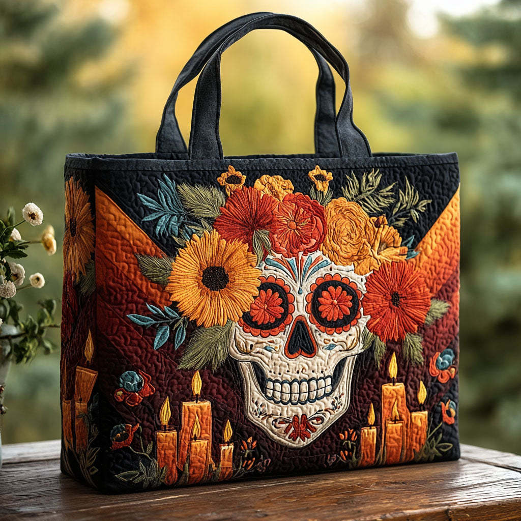 Night of Memory Quilted Tote Bag
